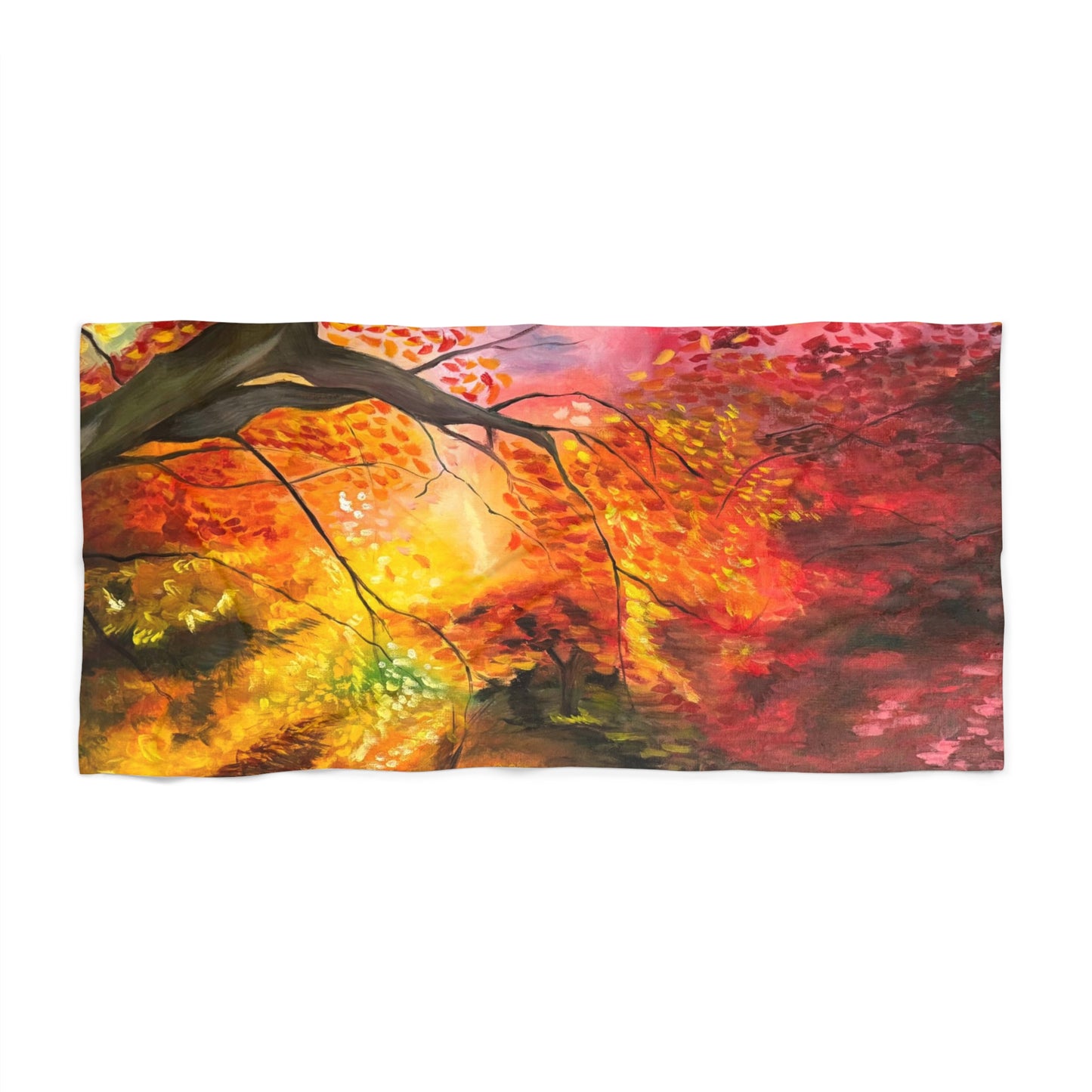 Beach Towel — 'Where the Light Falls' Print Beach Towel