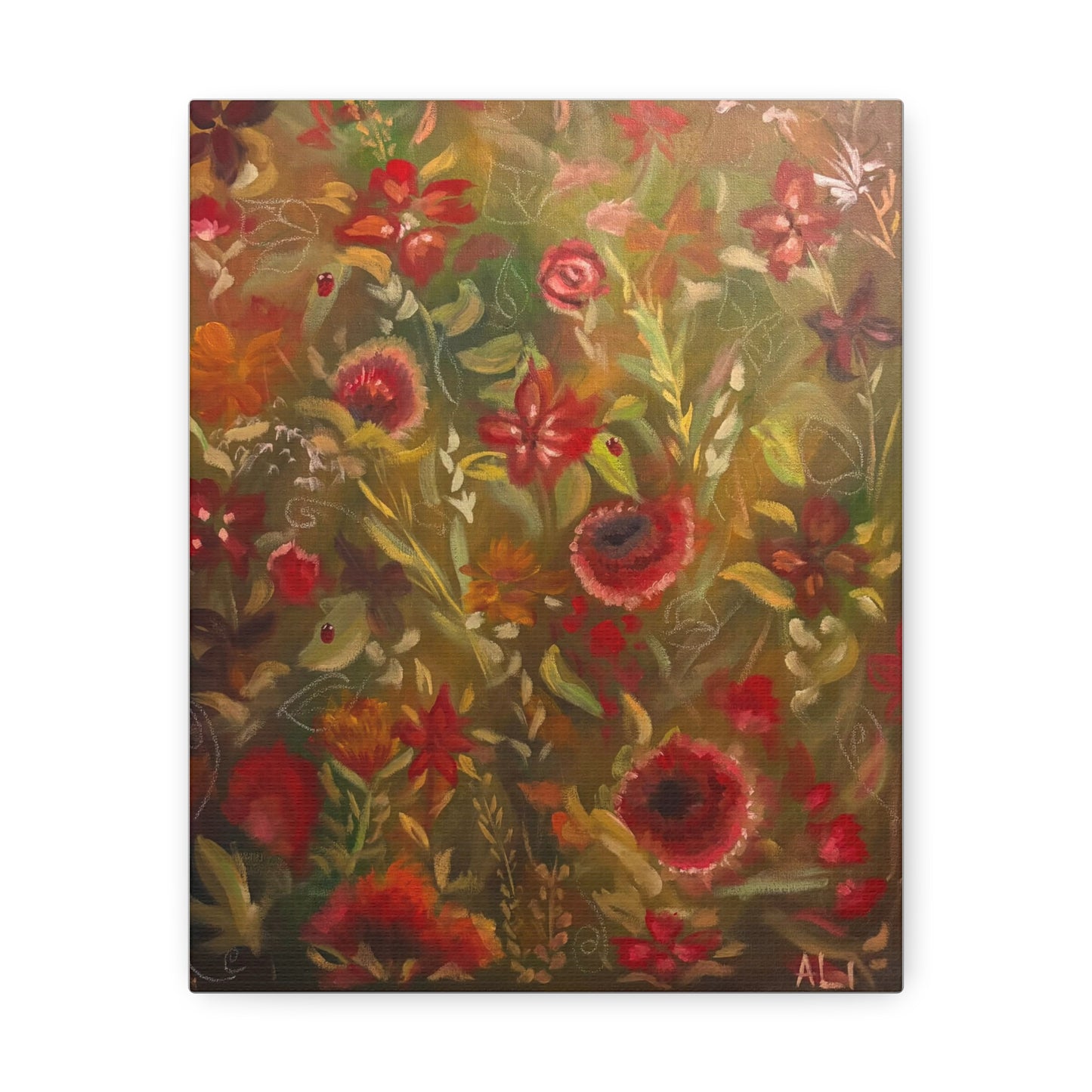 'Wild Bloom' Stretched Canvas