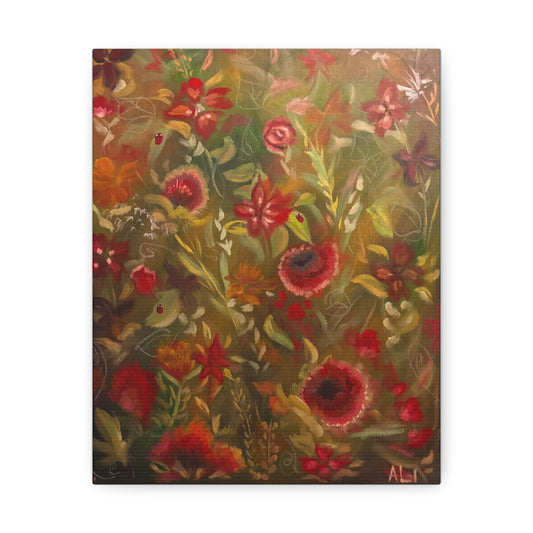 'Wild Bloom' Stretched Canvas