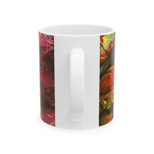 Autumn Sunset Ceramic Mug — 'Where the Light Falls' (11oz, 15oz)